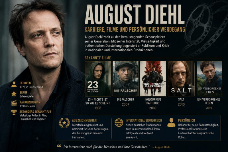 August Diehl: Karriere, Filme und persönlicher Werdegang