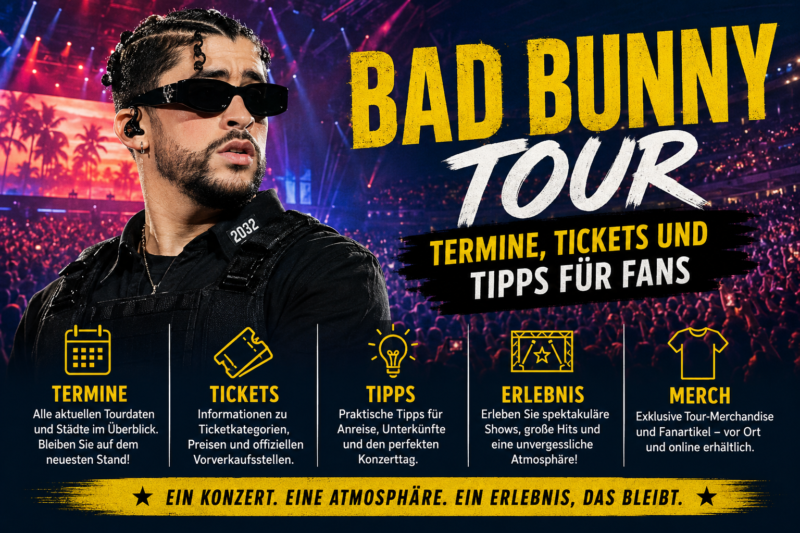 Bad Bunny Tour: Termine, Tickets und Tipps für Fans