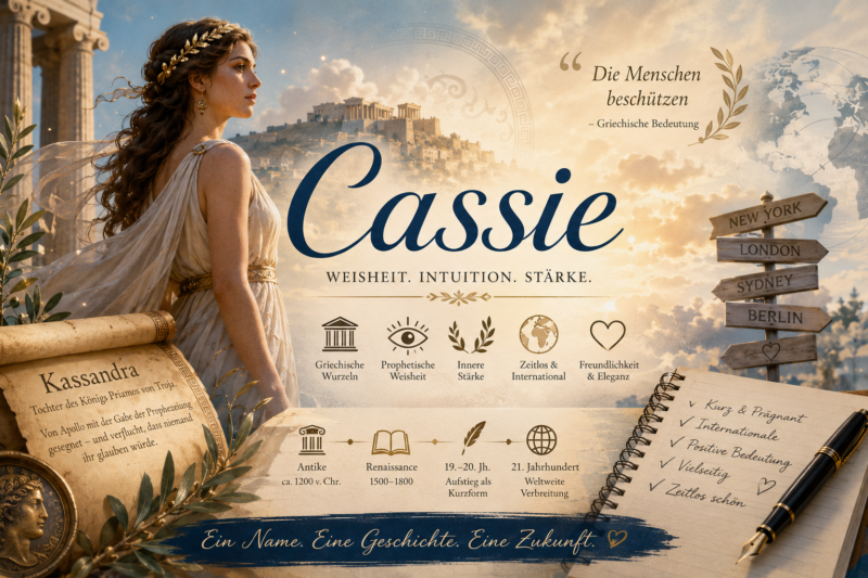 Cassie: Bedeutung, Herkunft & Beliebtheit des Namens | 2026