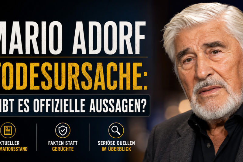 Mario Adorf Todesursache: Gibt es offizielle Aussagen?