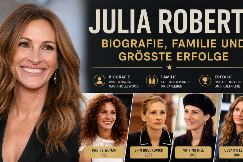 Julia Roberts: Biografie, Familie und größte Erfolge